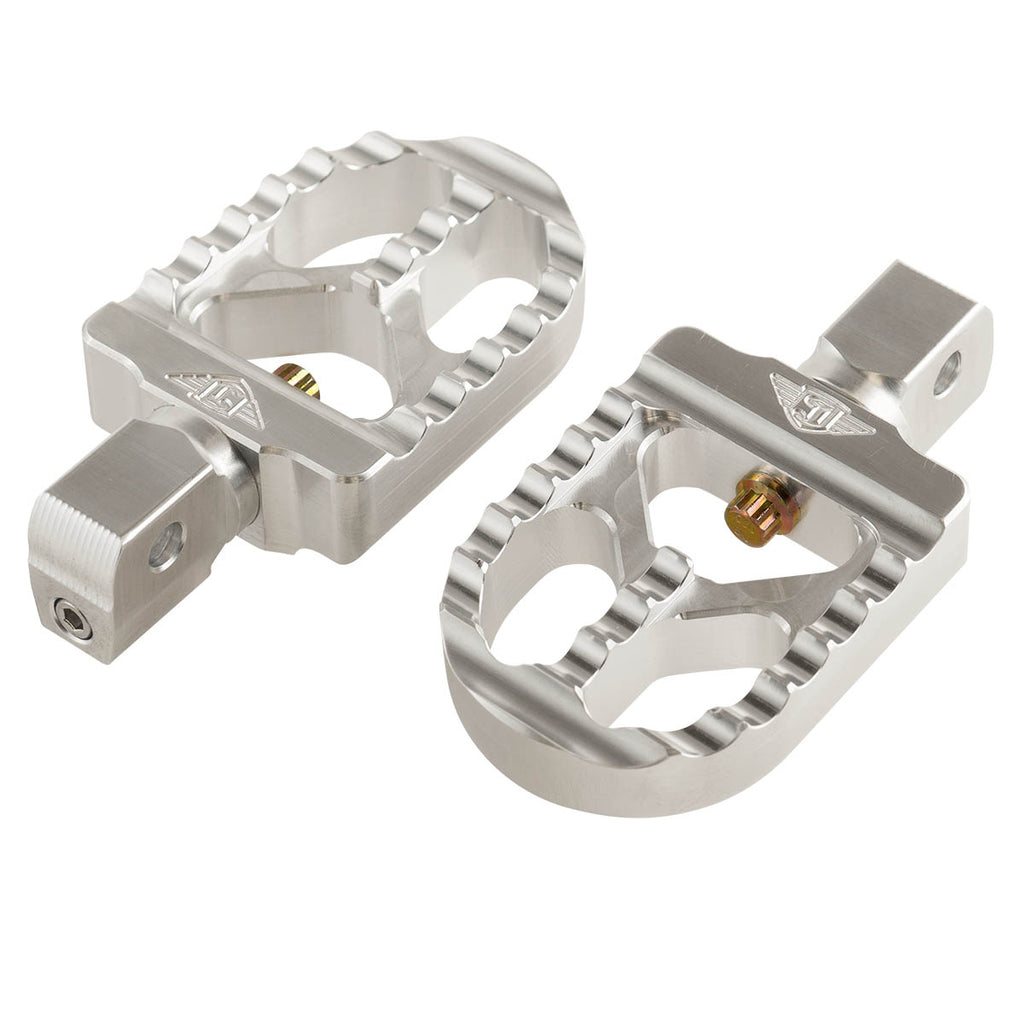 ✌️　JOKER D FULCRUM Indian Victory Serrated Footpegs Short Black (pair) – Joker