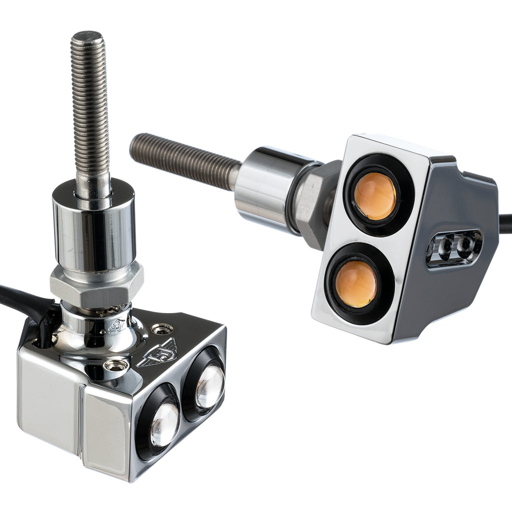 Dual Rat Eye LED Mirror Mount Turn Signals – Joker Machine