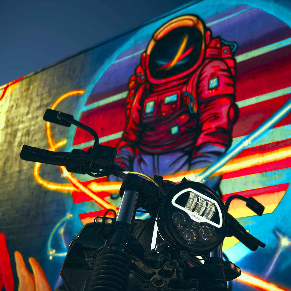 Dual Rat Eye Fork Mount Turn Signals