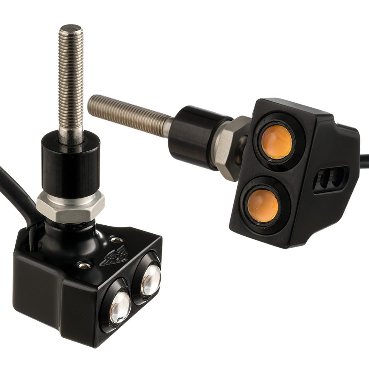 Dual Rat Eye LED Mirror Mount Turn Signals