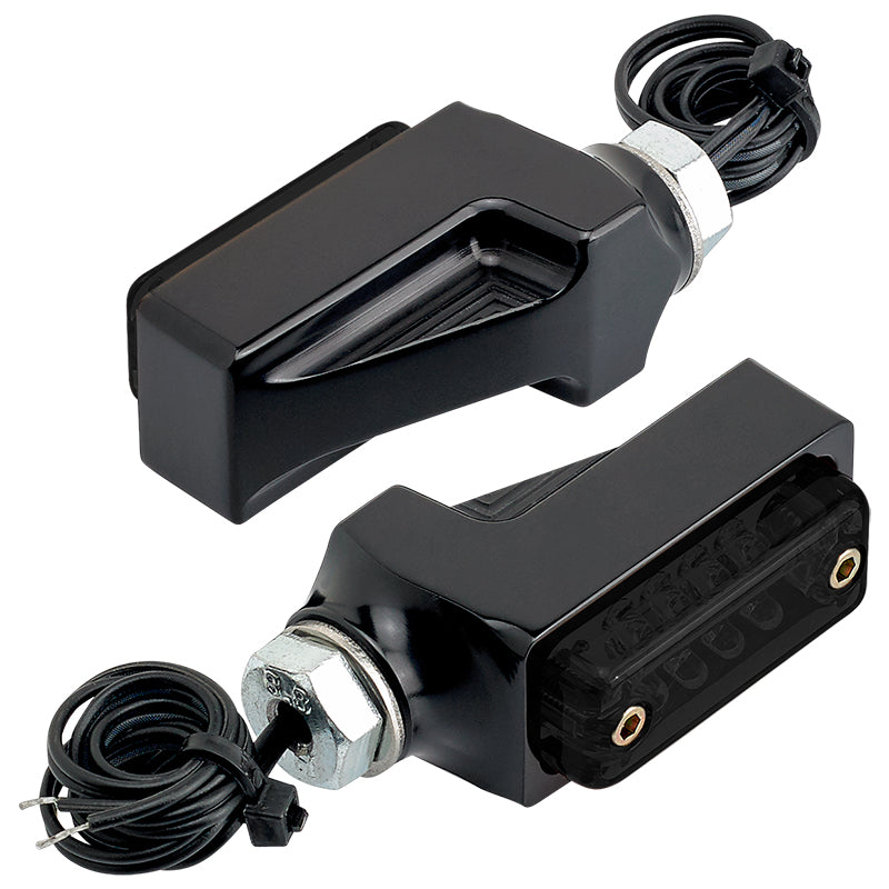 Rectangle Smoked LED Turn Signals