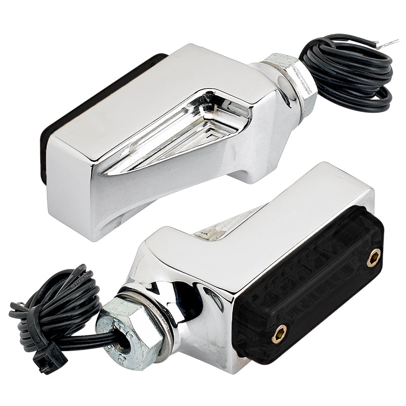 Rectangle Smoked LED Turn Signals