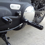 Narrow Serrated Footpegs Black