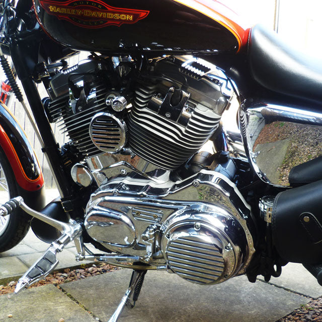 Sportster Inspection Cover Finned Chrome