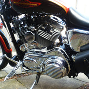 Sportster Derby Cover Finned Chrome