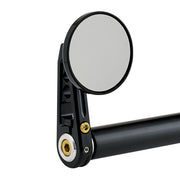 2-1/4" Round Bar End Mirrors Stem D Black