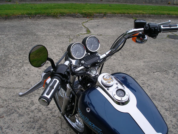 American Footprint Viewtech 7 Stock HD Postion 3-1/4 Round Mirror Black