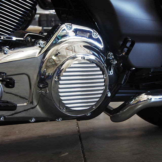 2015-Up FL 5 Hole Derby Cover Finned Chrome