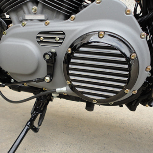 Sportster Derby Cover Finned Black