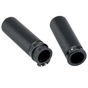 Open Ended Knurled Hand Grips Black