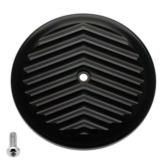 VT Air Cleaner Cover V Fin Black