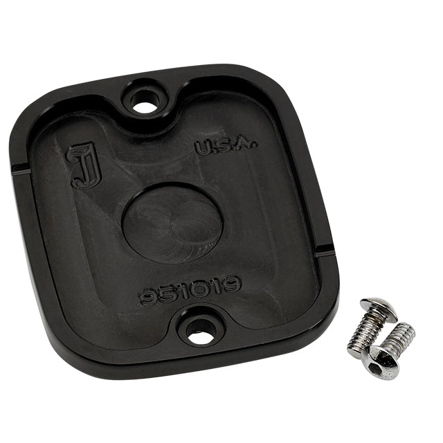 Front Master Cylinder Cover 96-up Finned Black