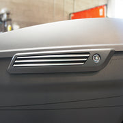 Saddlebag Latch Inserts Finned Black