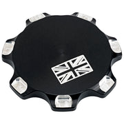 Triumph Billet Gas Cap Union Jack Black