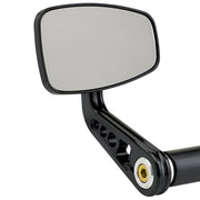 Cafe Style Bar End Mirror Stem A Balck