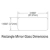 rectangle mirror glass dimensions