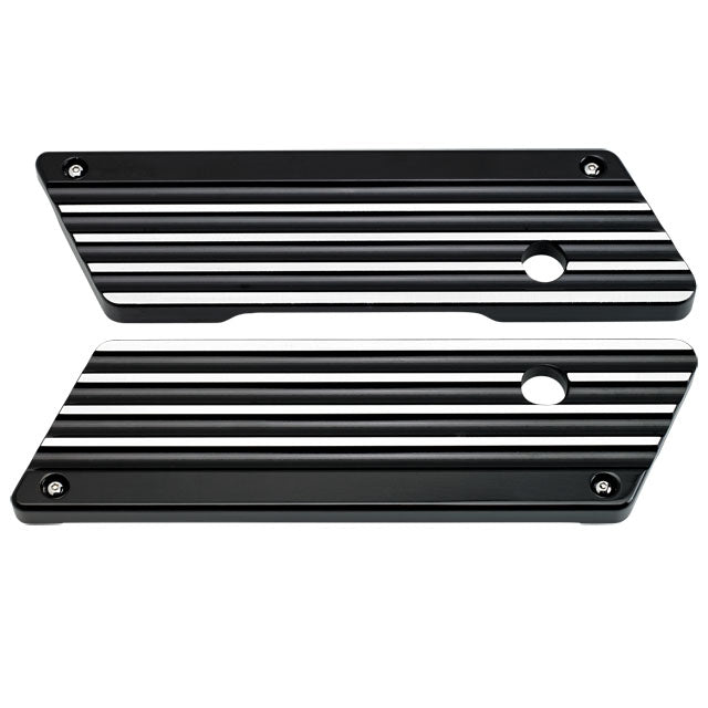 Bag Latch Covers Finned Black