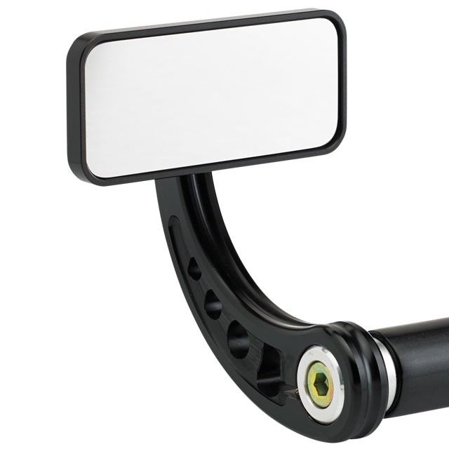 Rectangle Bar End Mirror Stem C Black
