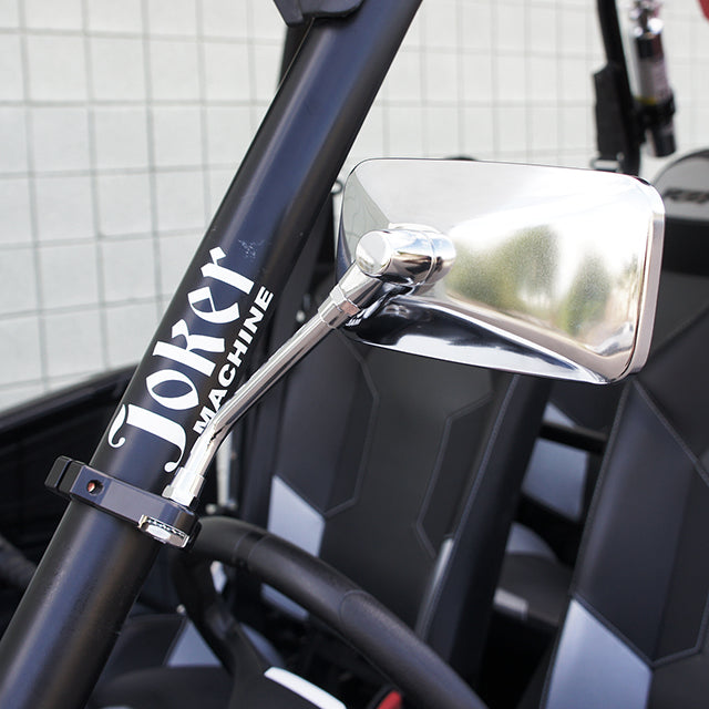 8mm Mirror Mount 1 3/4 tubing Black