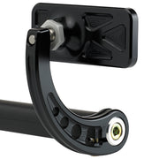 Rectangle Bar End Mirror Stem C Black