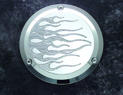 3 Hole Derby Covers flame