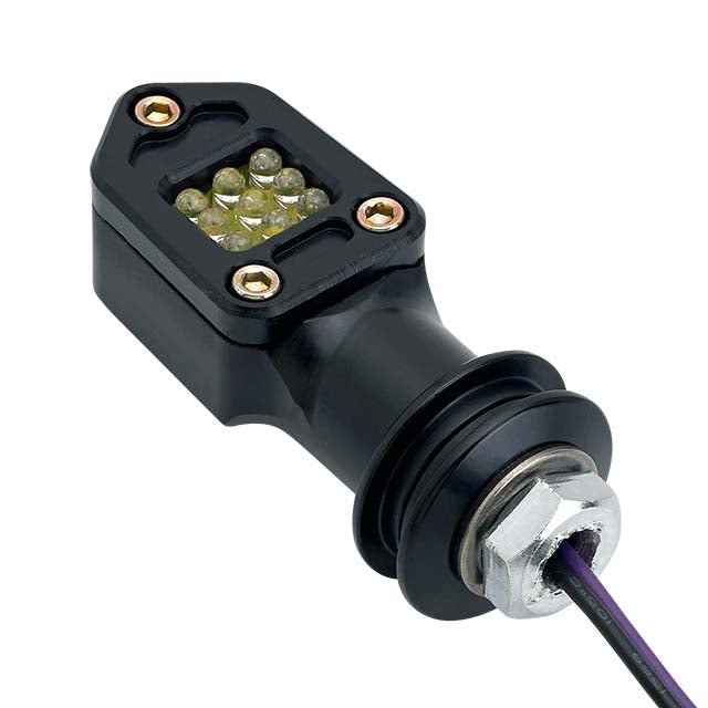 Headlight Bracket Turn Signal Mounts Black