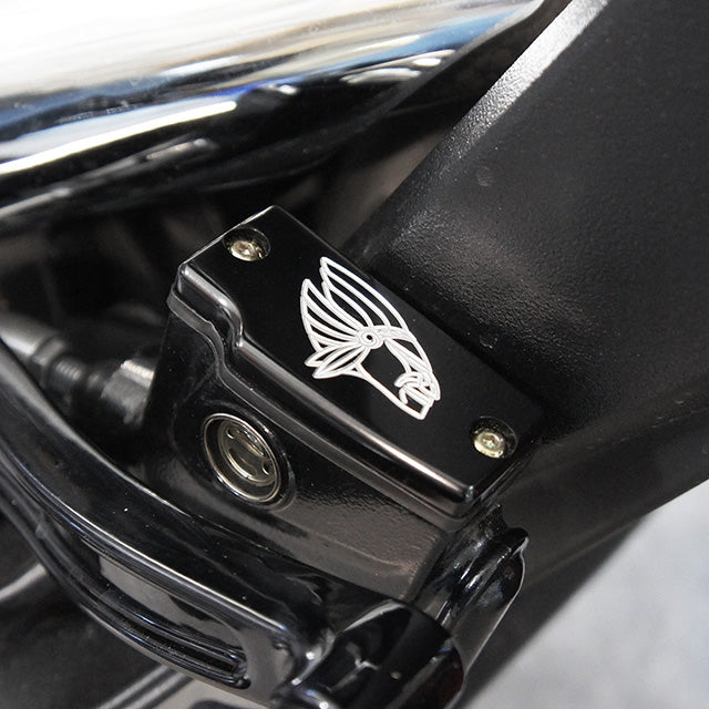 Indian Scout Rear Master Cylinder Cover Finned Black