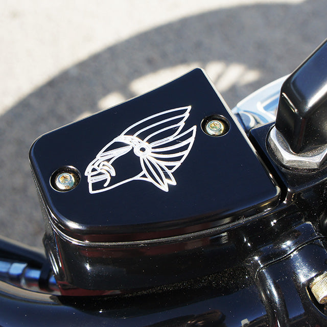 Indian Scout Front Master Cylinder Cover Warrior Black