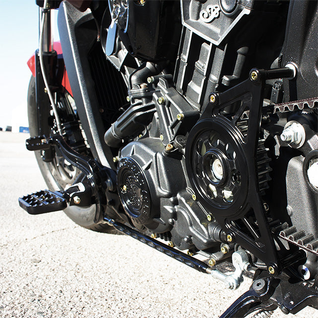 Indian Adjustable Shift Rod Black