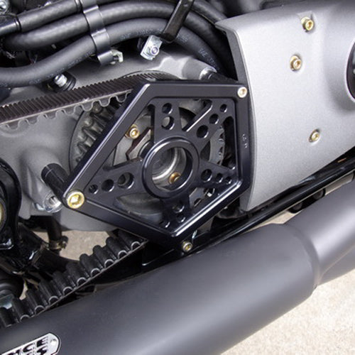Sportster Sprocket Cover Black Back Side