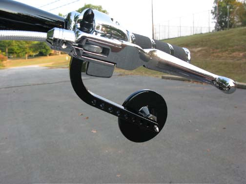 Viewtech 7 Standard 3-1/4 Round Mirror Mounted under the controls