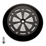 VT Air Cleaner Cover Techno Black Silver