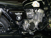 CB750 Cluthc Cover Finned Black