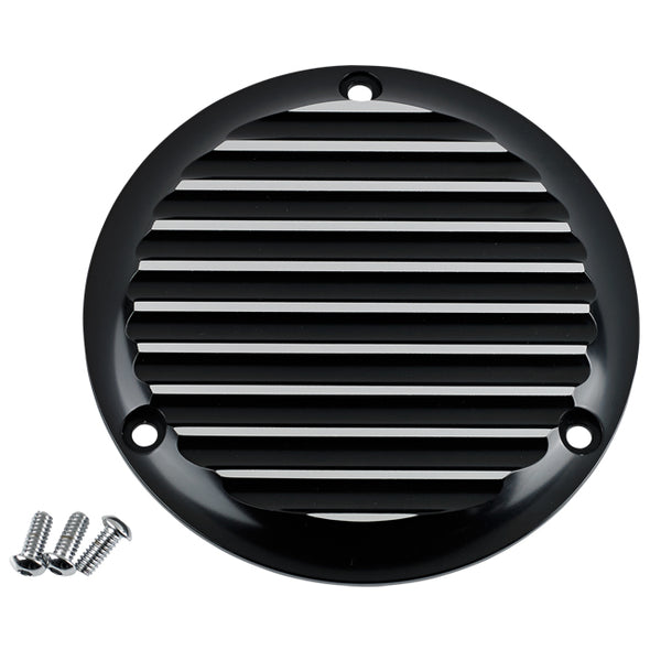3 Hole Derby Cover Finned Black