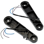 Streamliner Front Turn Signals Finned Black