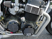 CB750 Cluthc Cover Finned Black