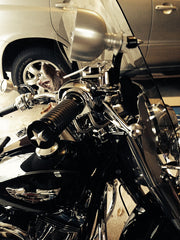 Joker Machine Bar Schooner Mirrors and NYC Choppers Grips