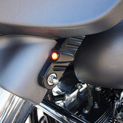 Streamliner Front Turn Signals Finned Black