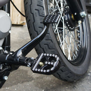 Short Serrated Footpegs Black