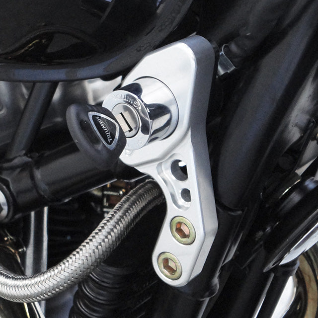 Triumph Ignition Switch Relocation Bracket Right Clear