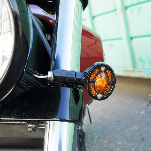 41mm Fork Tube Turn Signal Bracket Black