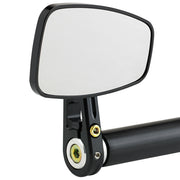Cafe Style Bar End Mirror Stem D Black