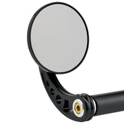 3-1/4 inch Round Bar End Mirrors Stem C Black