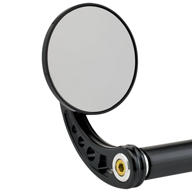3-1/4 inch Round Bar End Mirrors Stem C Black