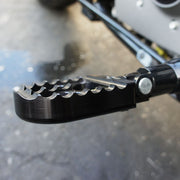 Short Serrated Footpegs Black
