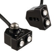 Dual Rat Eye LED Turn Signal Amber Black