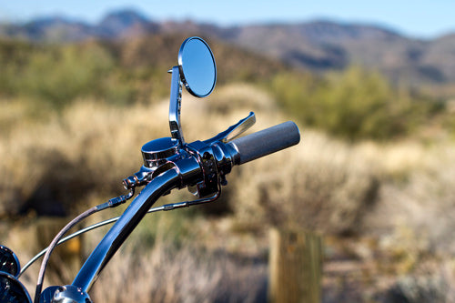 Viewtech 7 Stock HD Postion 3-1/4 Round Mirror Chrome