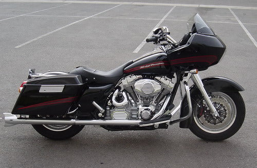 Bag Latch Covers Finned Chrome App