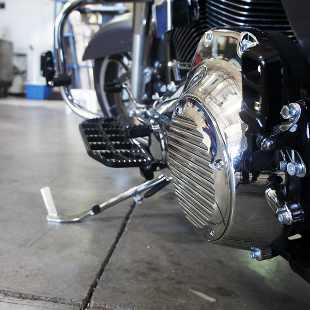 2015-Up FL 5 Hole Derby Cover Finned Chrome