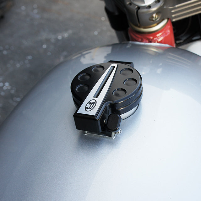 CB Flip Up Billet Gas Cap Black